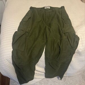 Aritzia Olive Cargo Pants